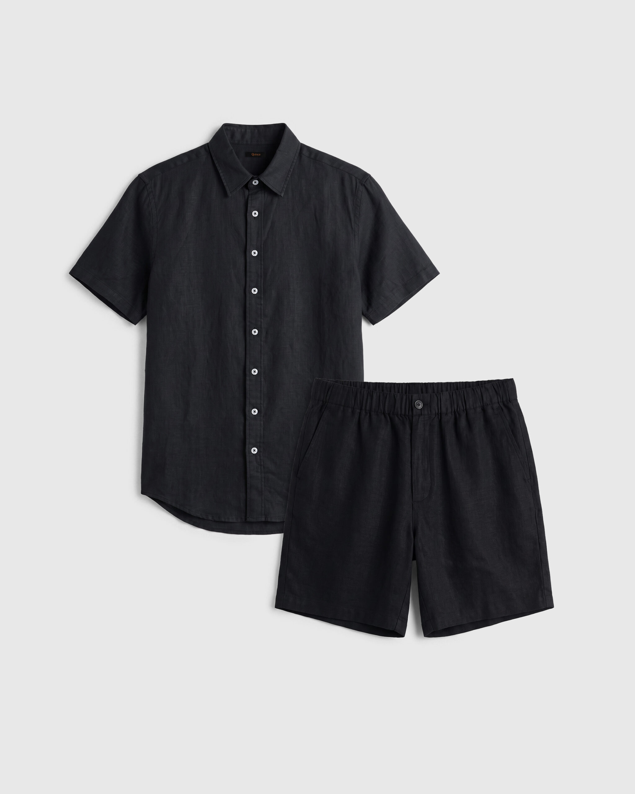 100% european linen shorts set 100% european linen shorts set