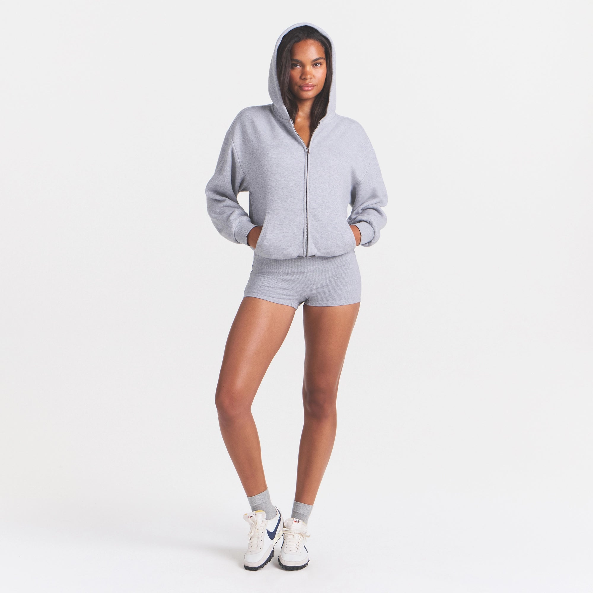 cotton fleece zip up onesie cotton fleece zip up onesie