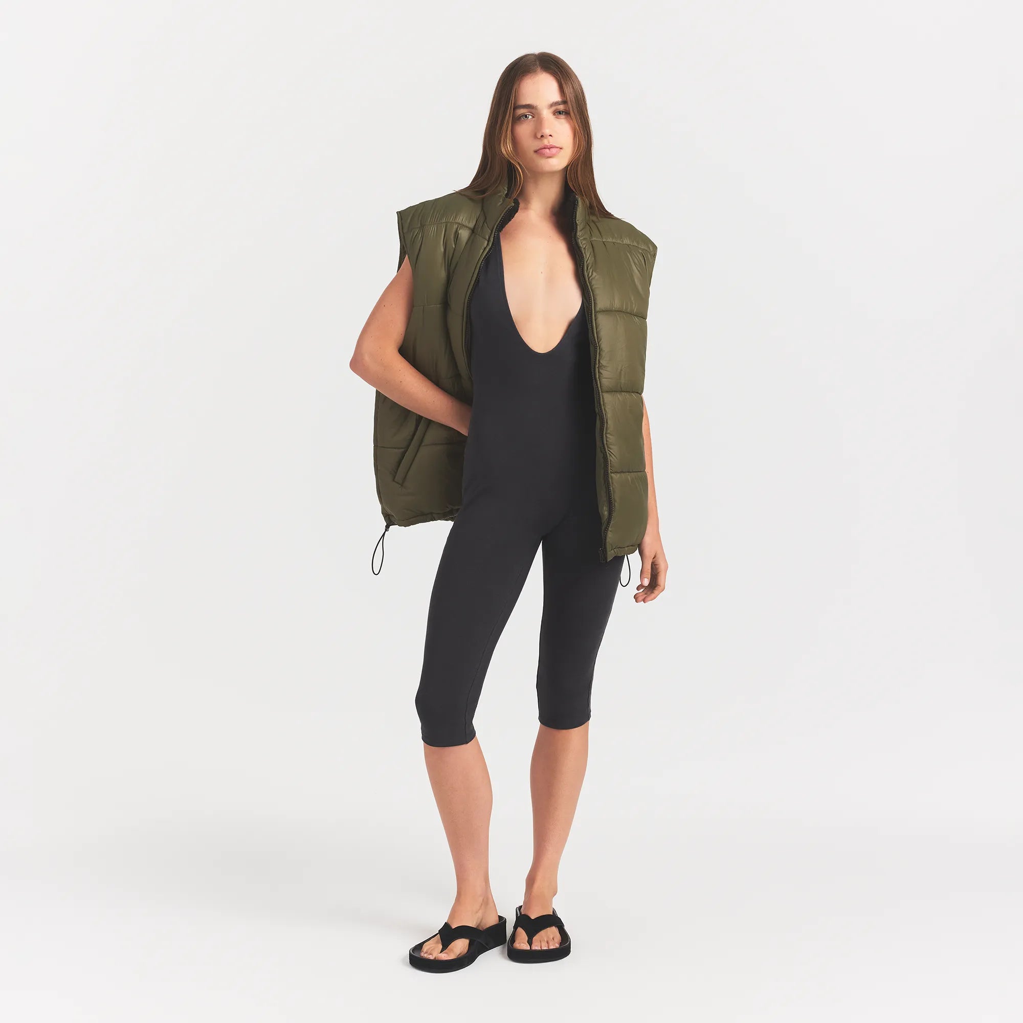 lightweight puffer oversized vest lightweight puffer oversized vest