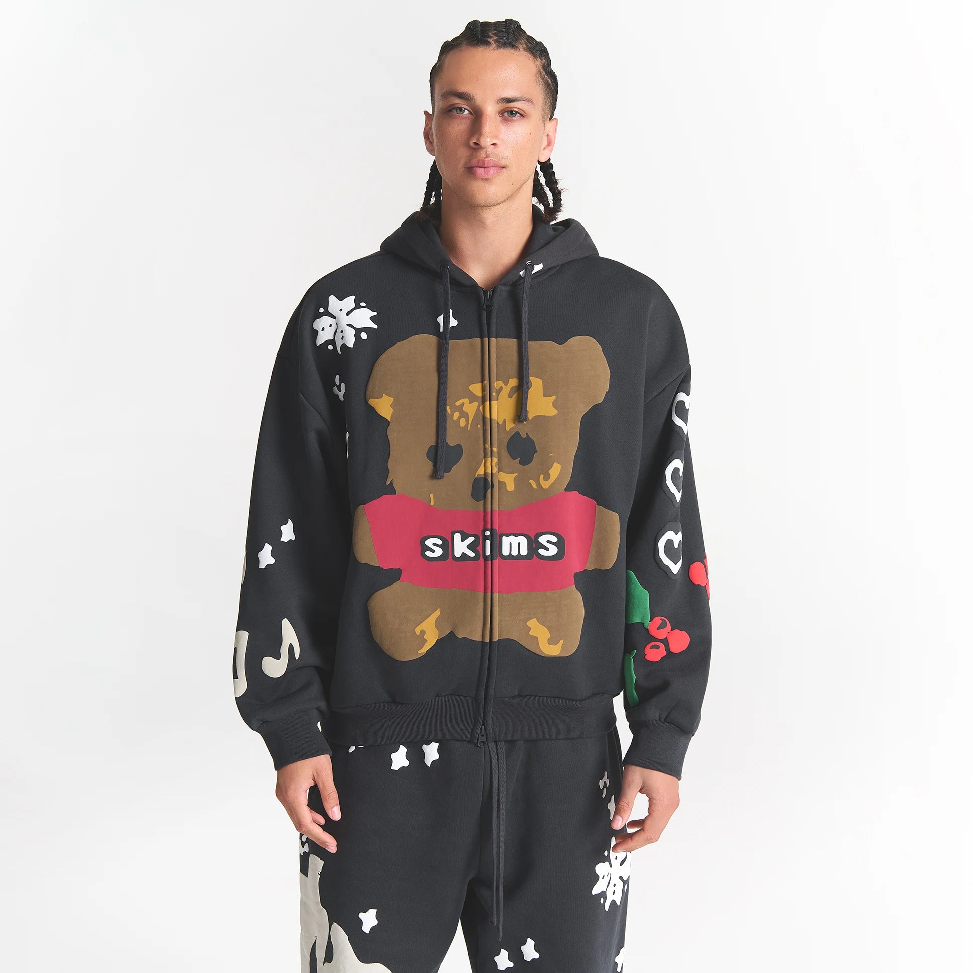 cactus plant flea market x skims heavyweight fleece mens relaxed zip up hoodie cactus plant flea market x skims heavyweight fleece mens relaxed zip up hoodie