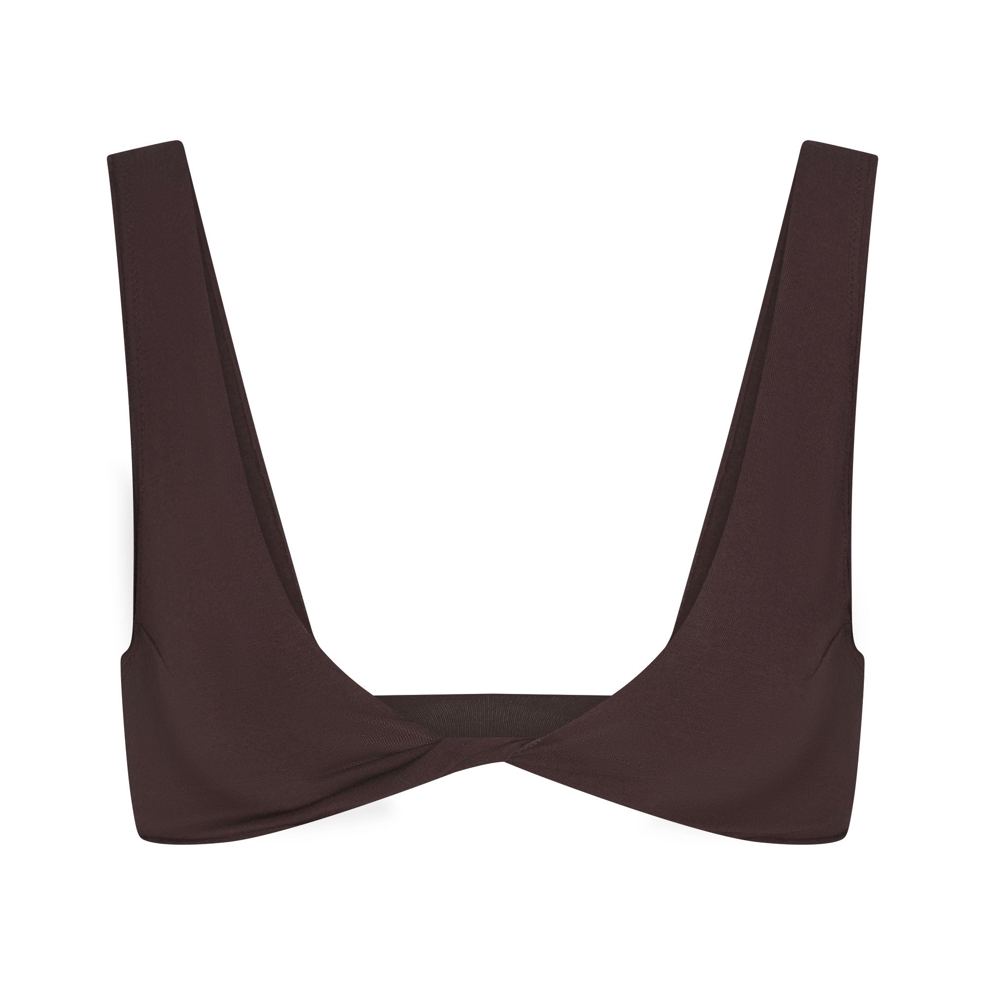 raw edge micro plunge bralette raw edge micro plunge bralette