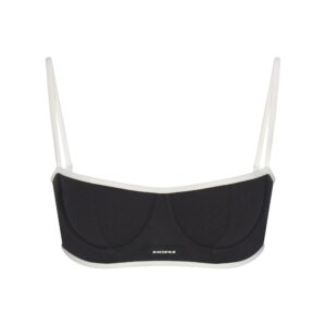 Home cotton rib balconette bra