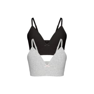Home cotton seamless juniors training bra 2 pack