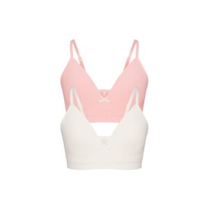 Home cotton seamless juniors training bra 2 pack