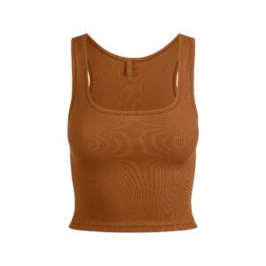 Home cotton rib tank