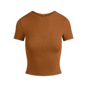 Home cotton rib t shirt