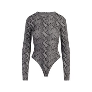 Home fits everybody long sleeve crew neck bodysuit