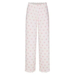 Home logo pointelle straight leg pant