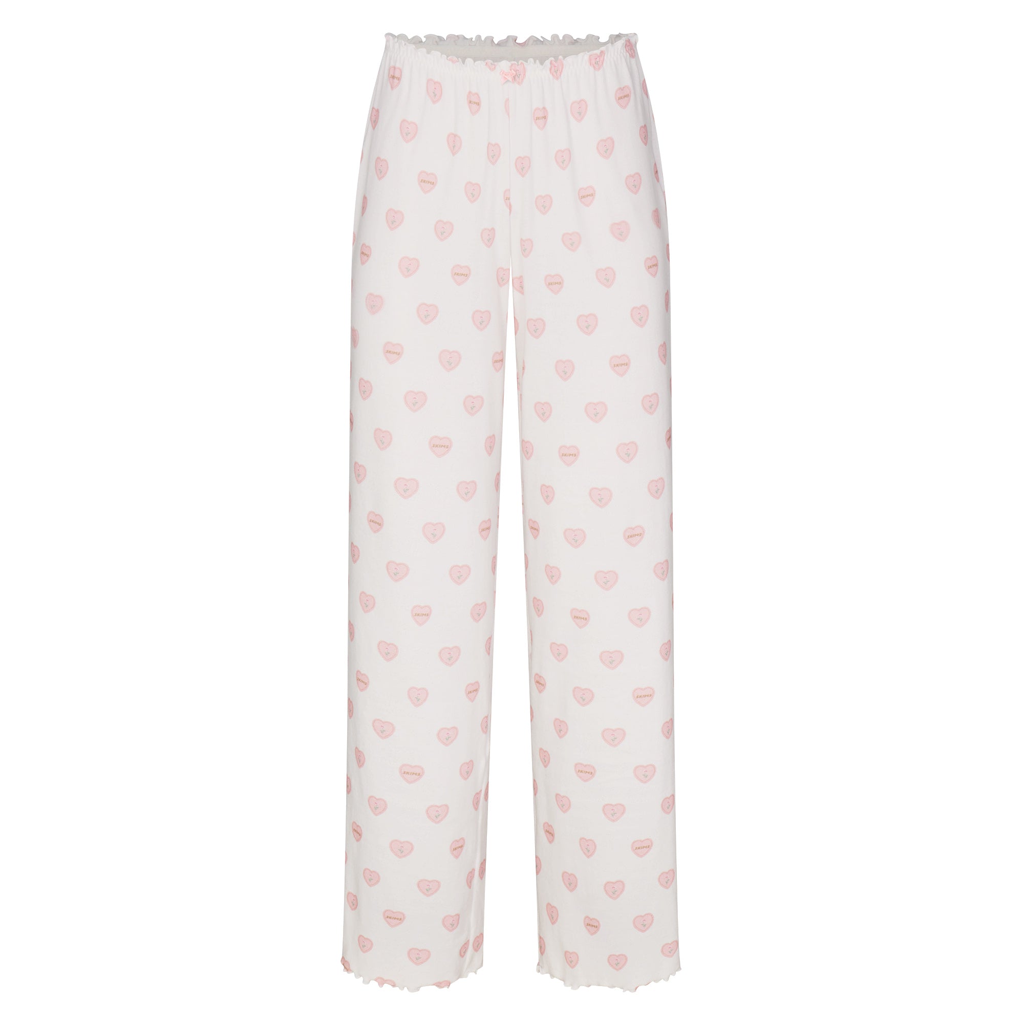 logo pointelle straight leg pant logo pointelle straight leg pant