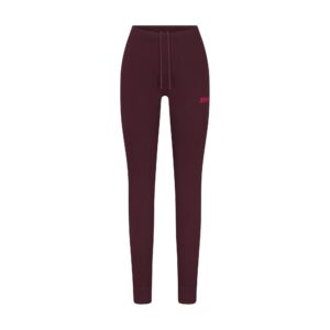cotton fleece legging with embossed logo