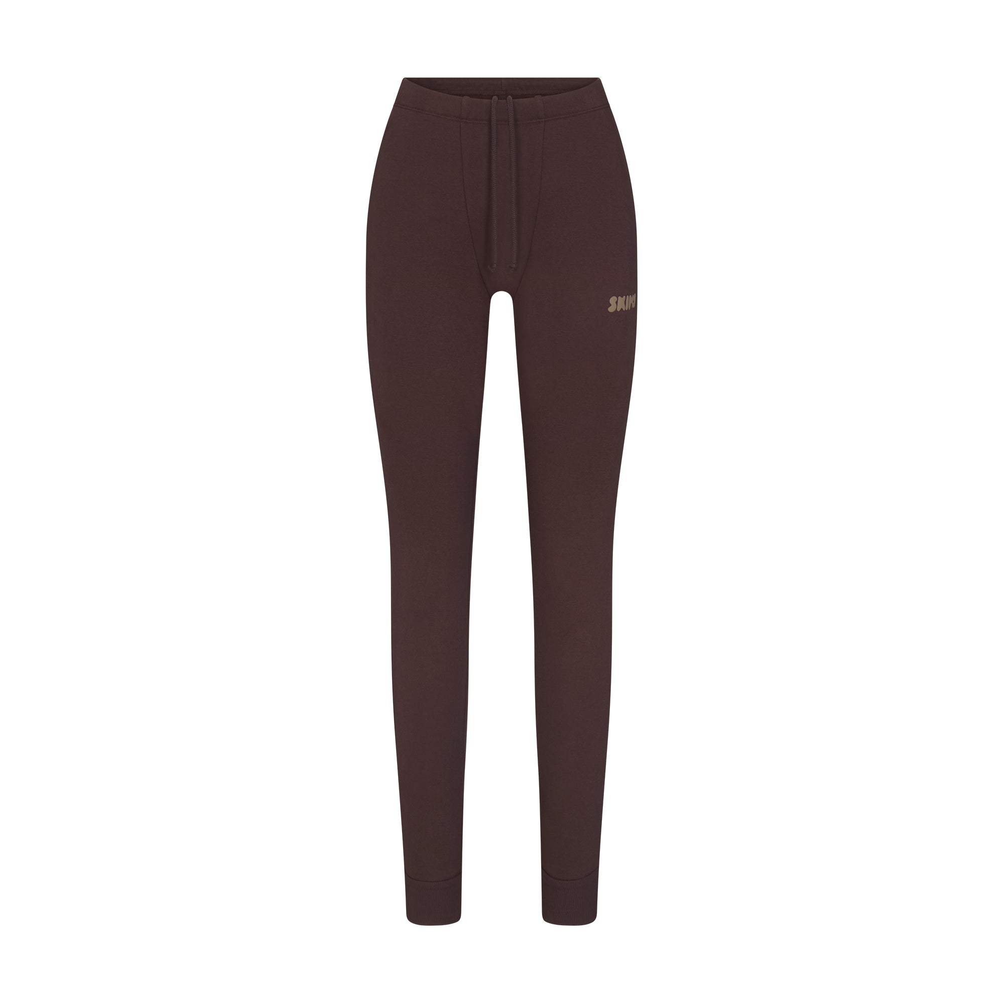 cotton fleece legging with embossed logo cotton fleece legging with embossed logo