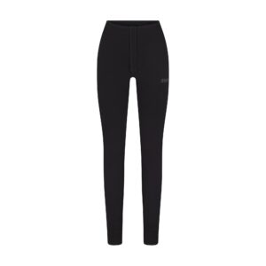 cotton fleece legging with embossed logo