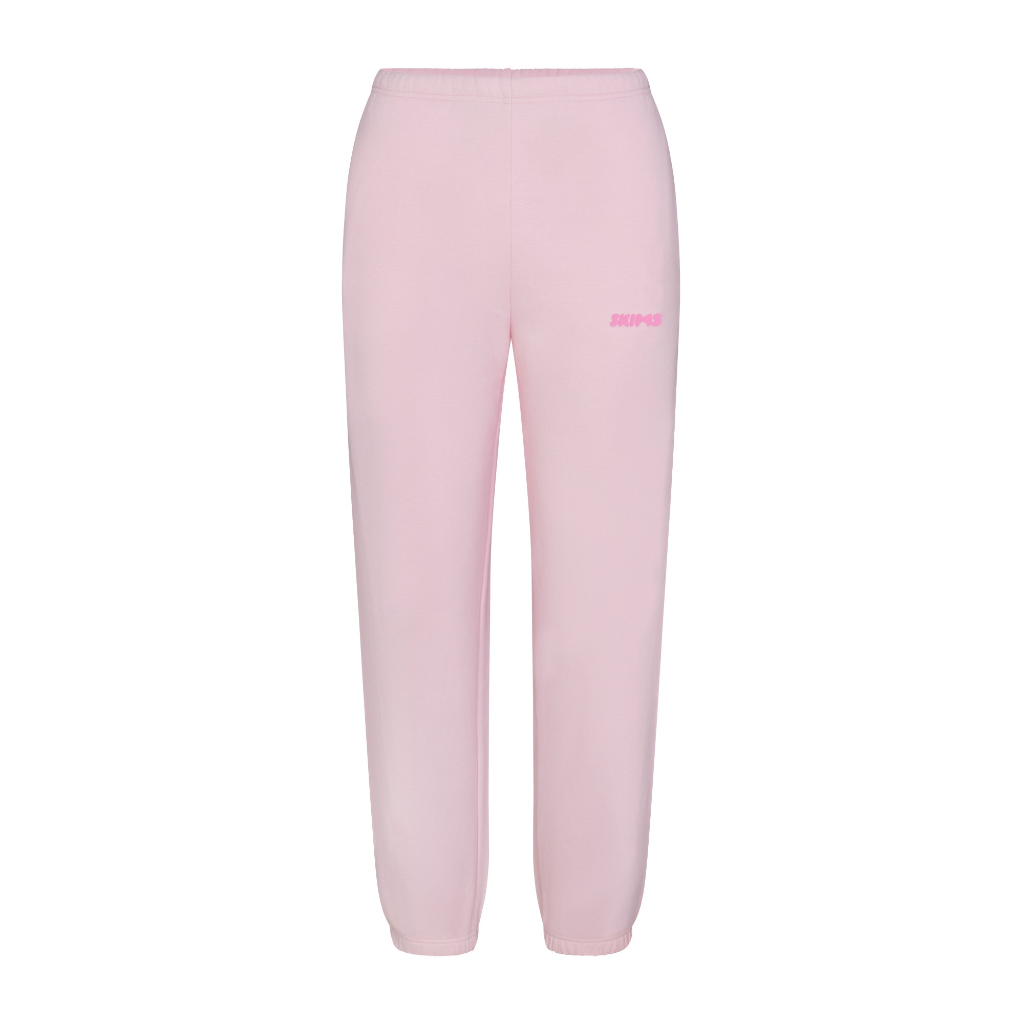 cotton fleece jogger with embossed logo cotton fleece jogger with embossed logo