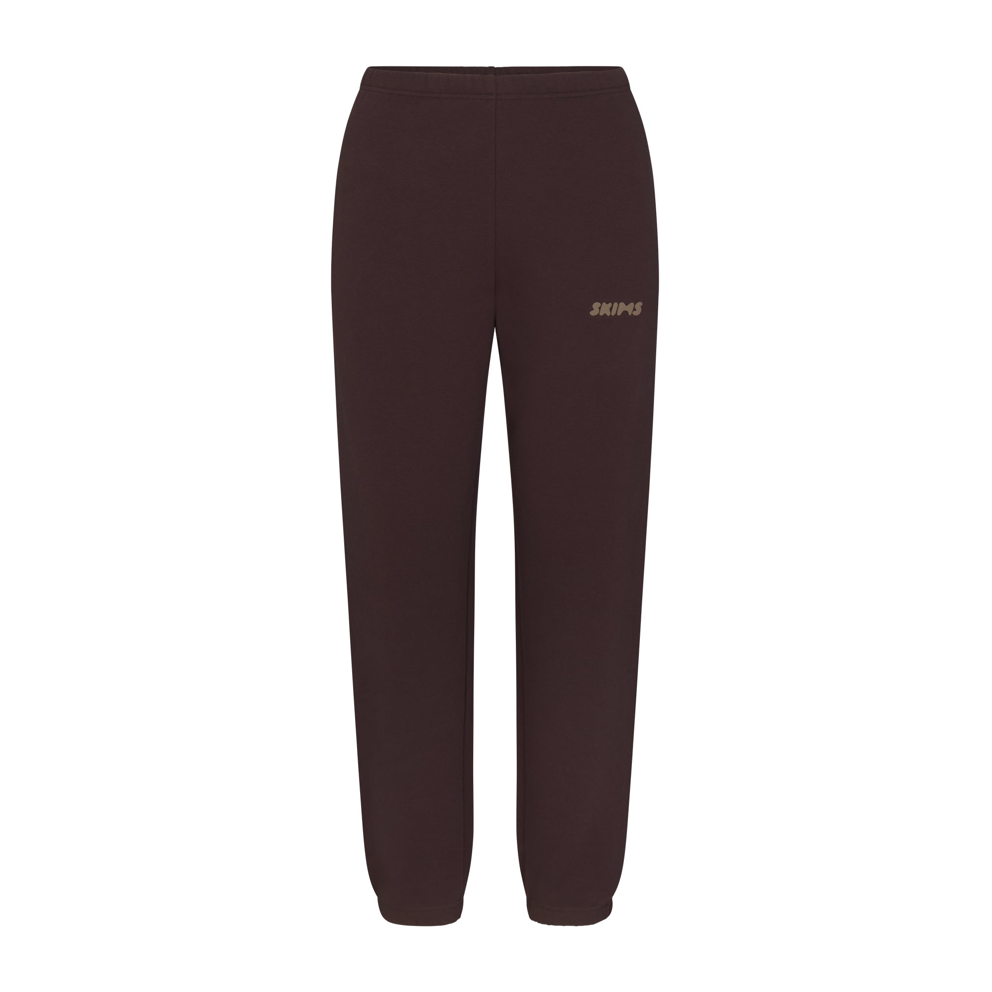 cotton fleece jogger with embossed logo cotton fleece jogger with embossed logo
