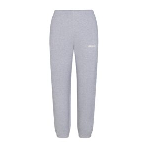 cotton fleece jogger with embossed logo