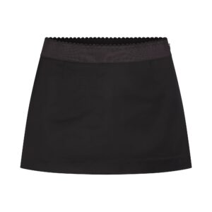 Home satin mini skirt