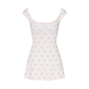 Home logo pointelle mini dress