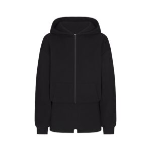 cotton fleece zip up onesie
