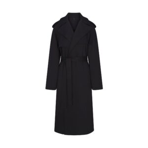 boyfriend fleece oversized trench coat