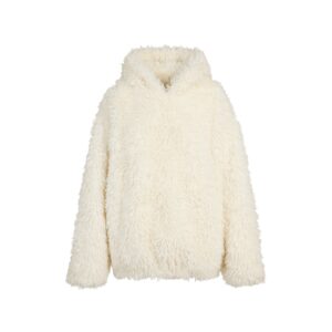 Home faux fur hoodie