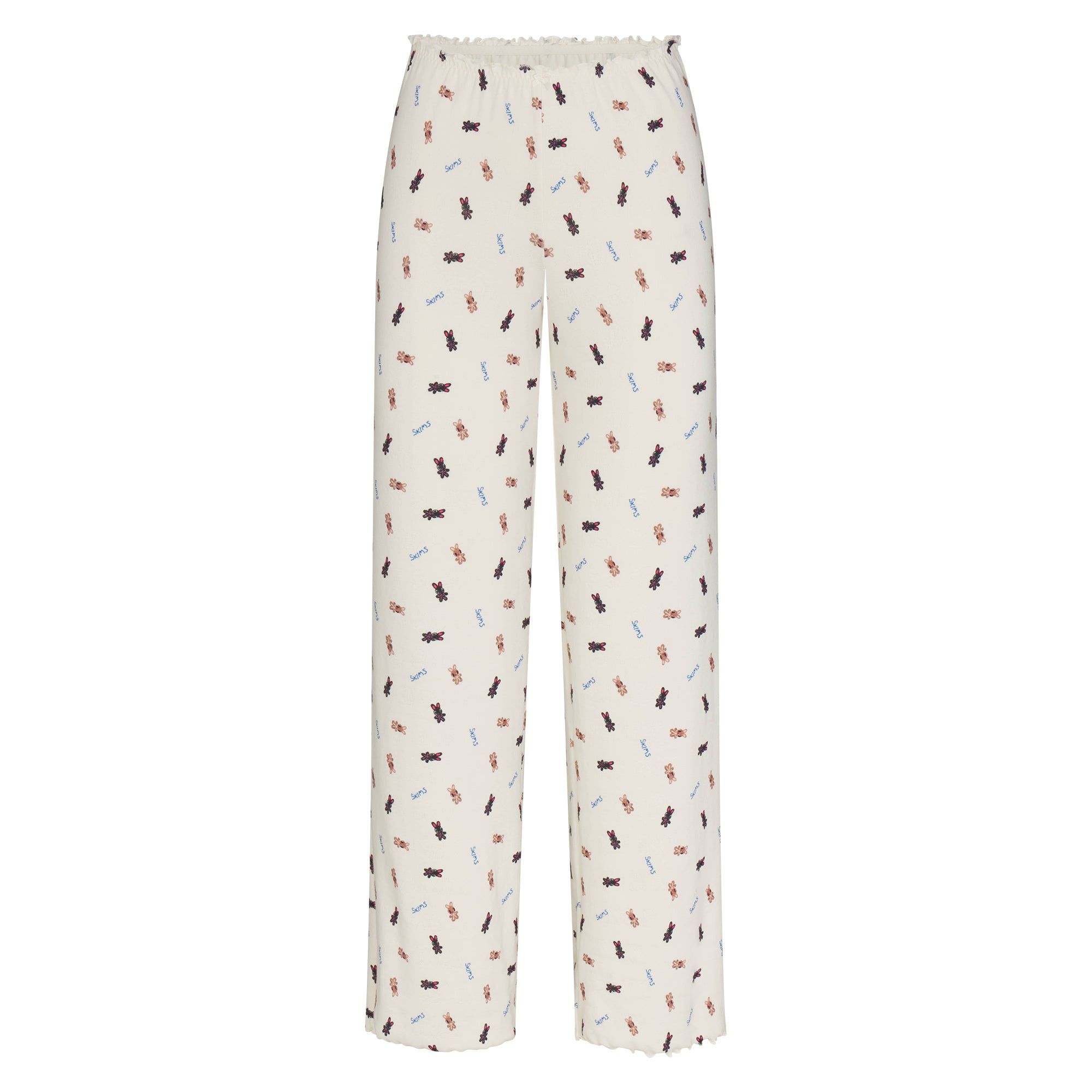 logo pointelle straight leg pant logo pointelle straight leg pant