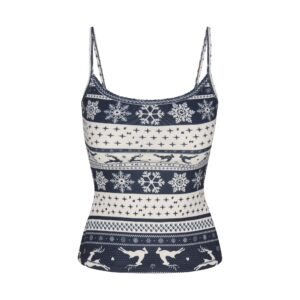 Home logo plush pointelle cami