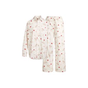 Home cotton poplin oversized sleep set