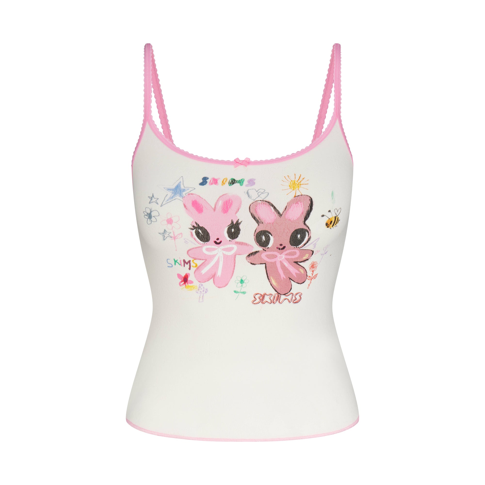 logo pointelle cami and short set logo pointelle cami and short set