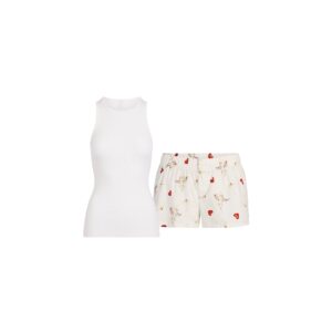 Home cotton poplin boxer sleep set