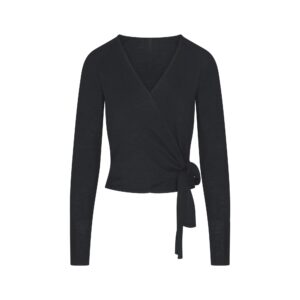 Home essential knit wrap sweater