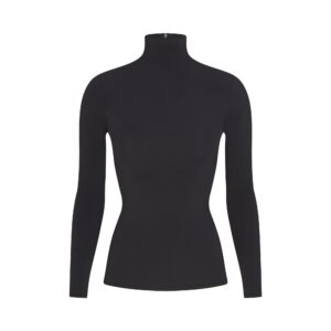 Home cotton jersey turtleneck long sleeve