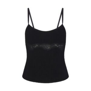 lace knit tank