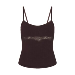 Home lace knit tank