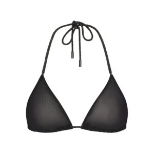 Home rhinestone knit triangle bralette