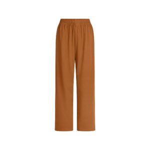 Home cotton jersey wide leg pant