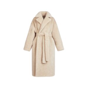Home faux fur oversized long coat