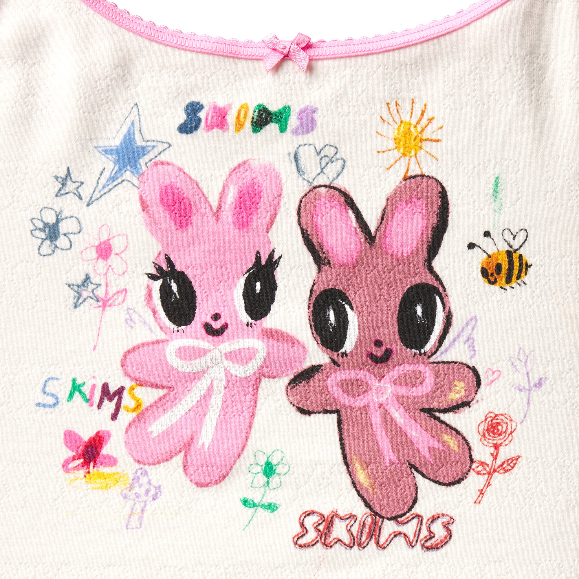 logo pointelle cami and short set logo pointelle cami and short set
