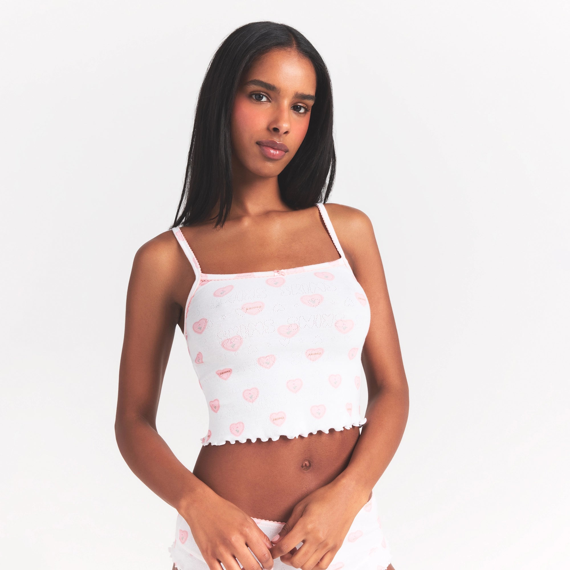 logo pointelle cami sleep set logo pointelle cami sleep set