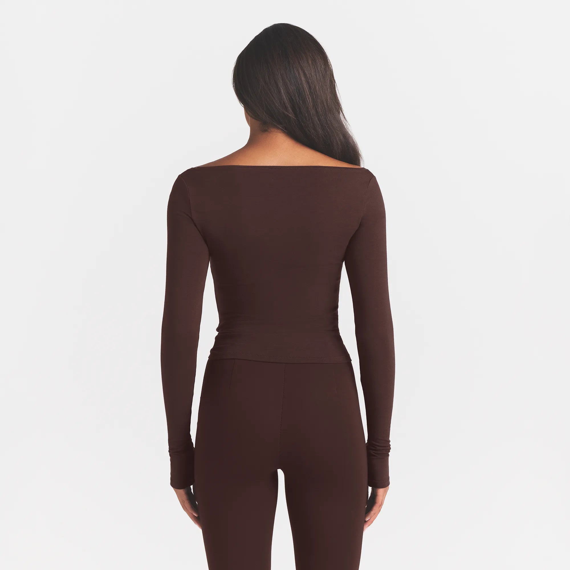 cotton jersey long sleeve boatneck top cotton jersey long sleeve boatneck top