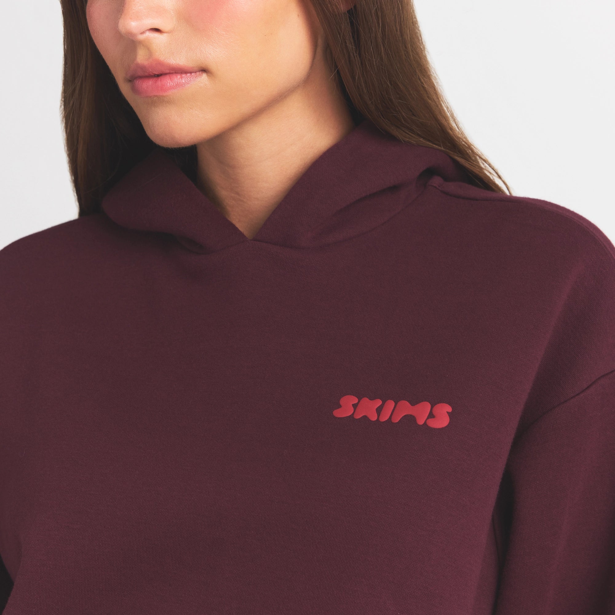 cotton fleece hoodie with embossed logo cotton fleece hoodie with embossed logo