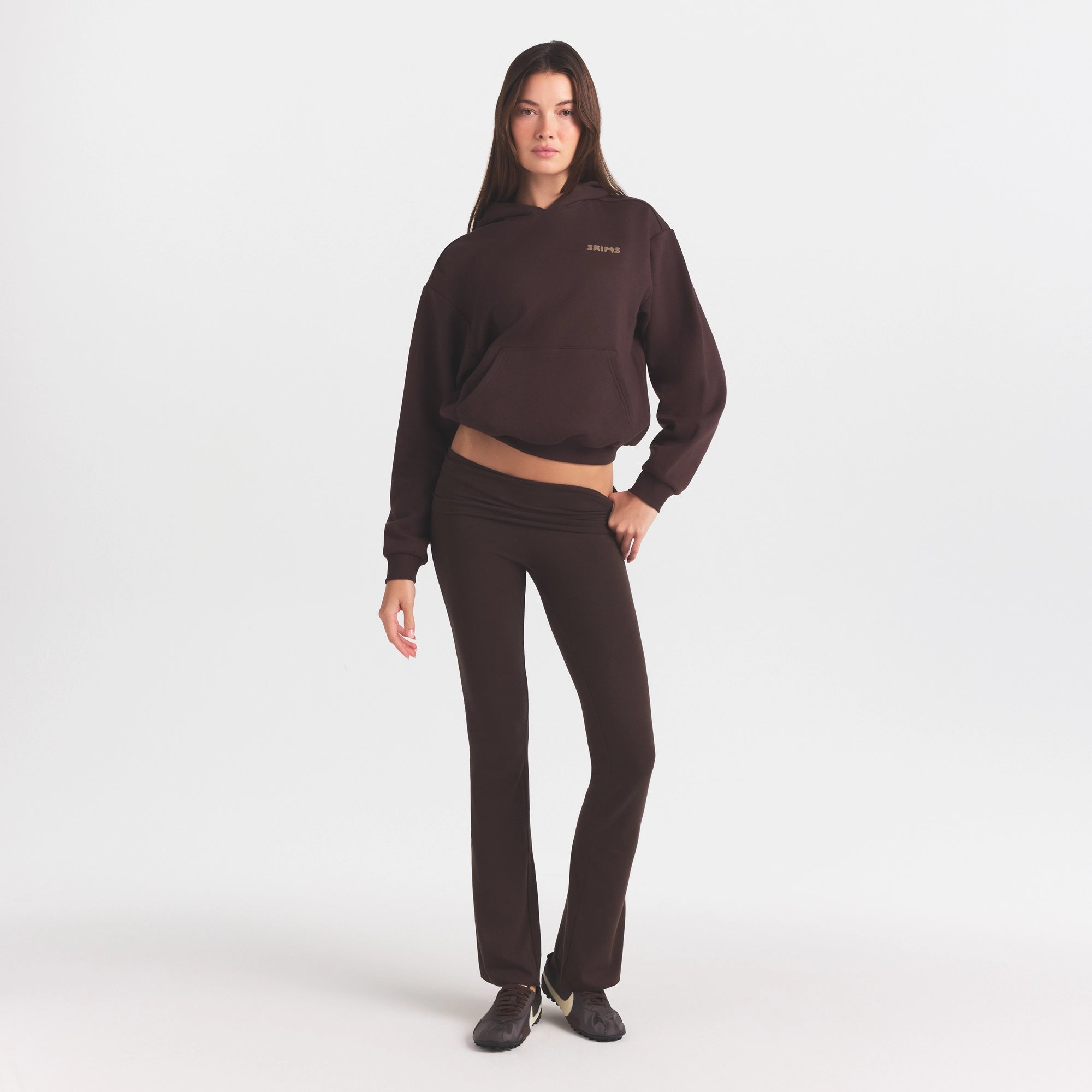 cotton fleece hoodie with embossed logo cotton fleece hoodie with embossed logo