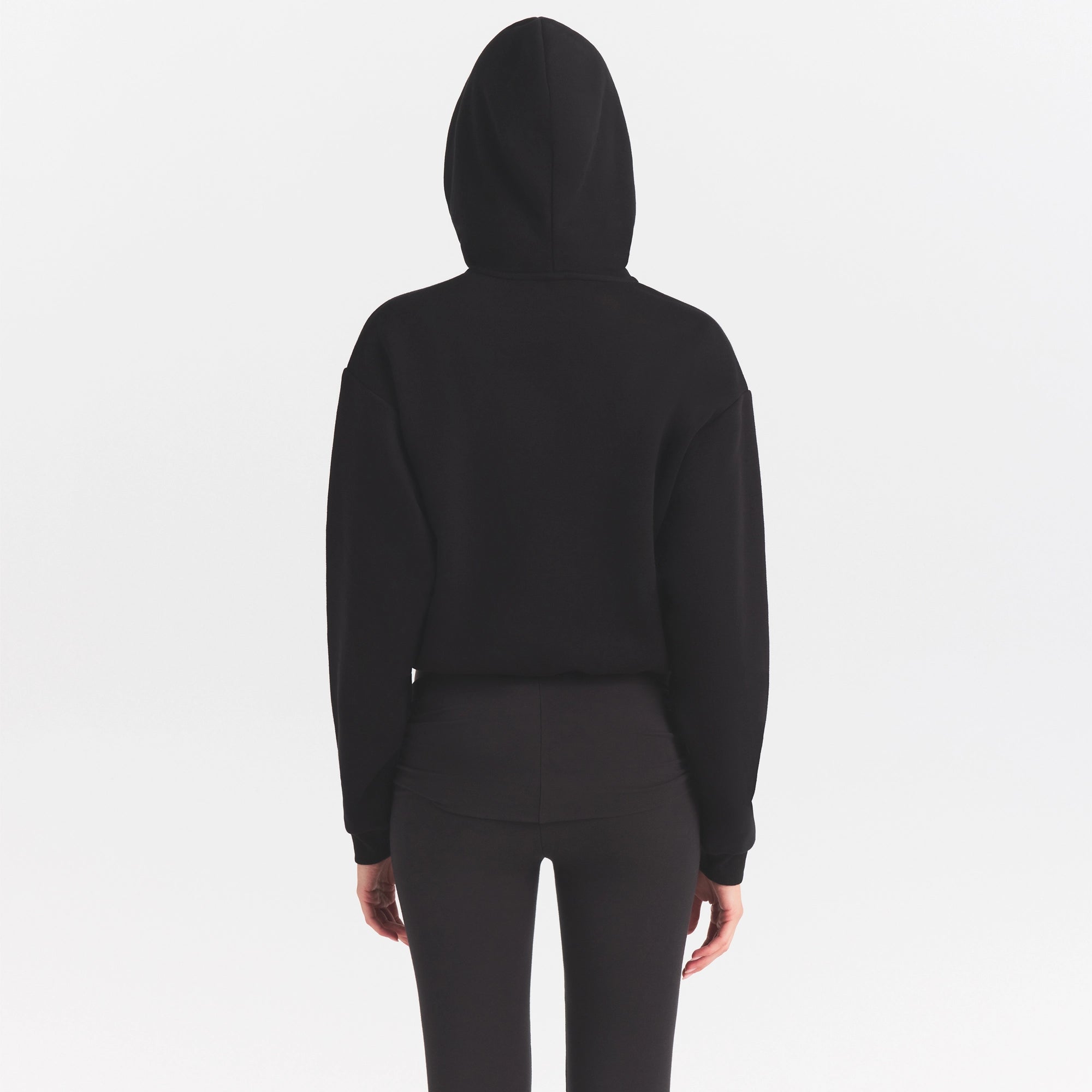 cotton fleece hoodie with embossed logo cotton fleece hoodie with embossed logo