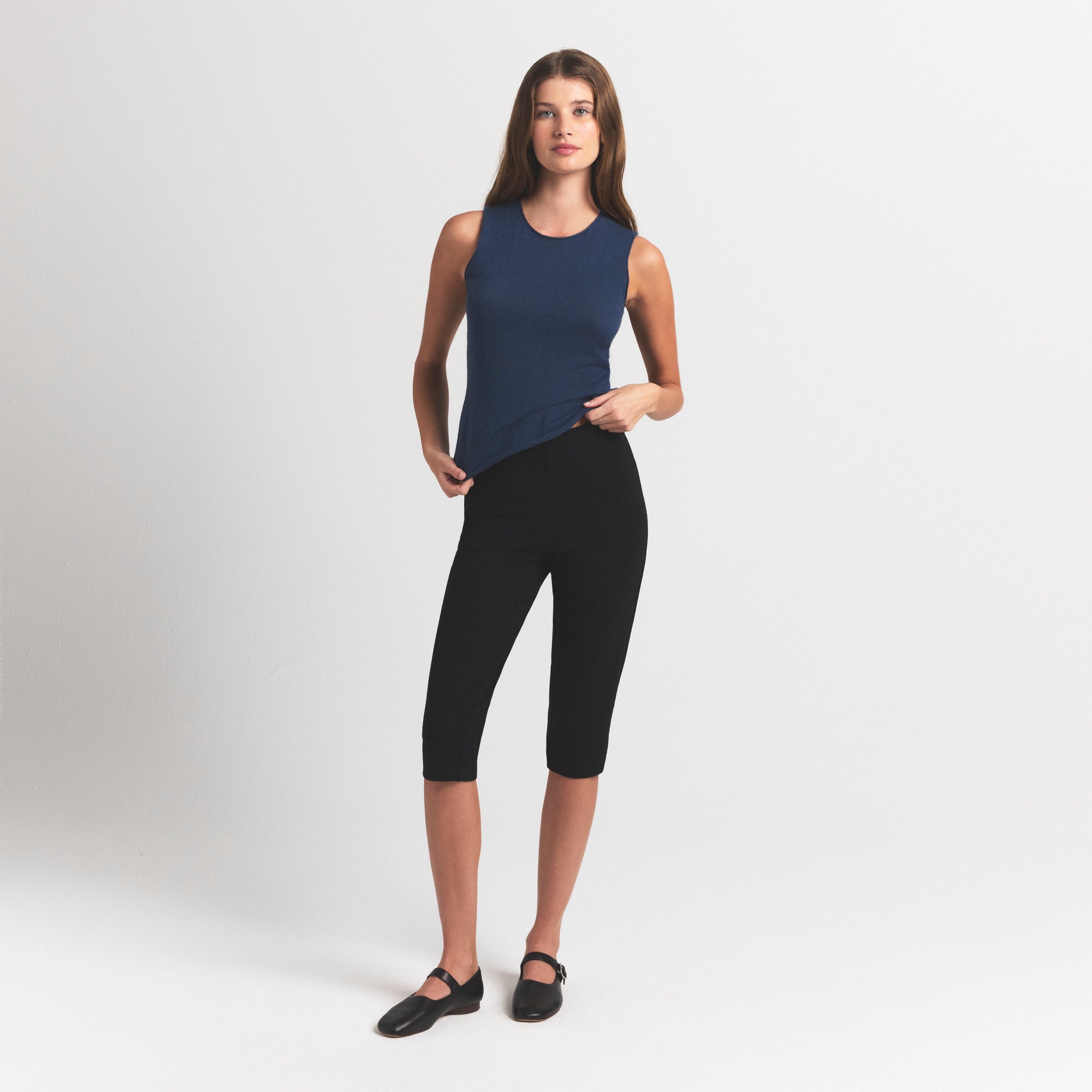 featherweight cashmere sleeveless top featherweight cashmere sleeveless top