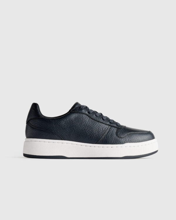 full grain leather comfort court sneaker