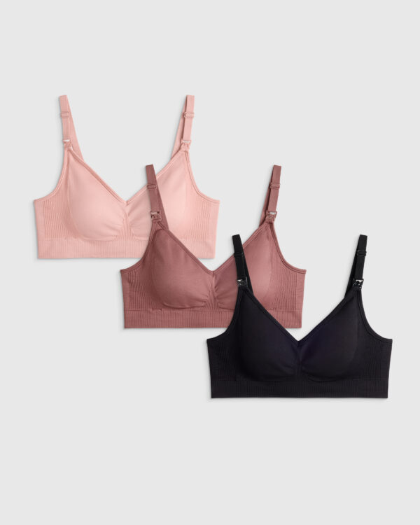 seamless nursing bra (3 pack)