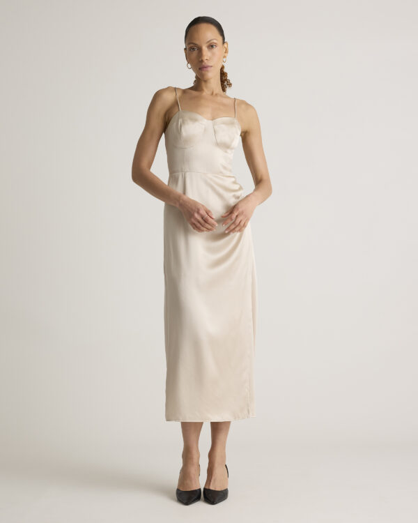 100% washable silk sweetheart dress