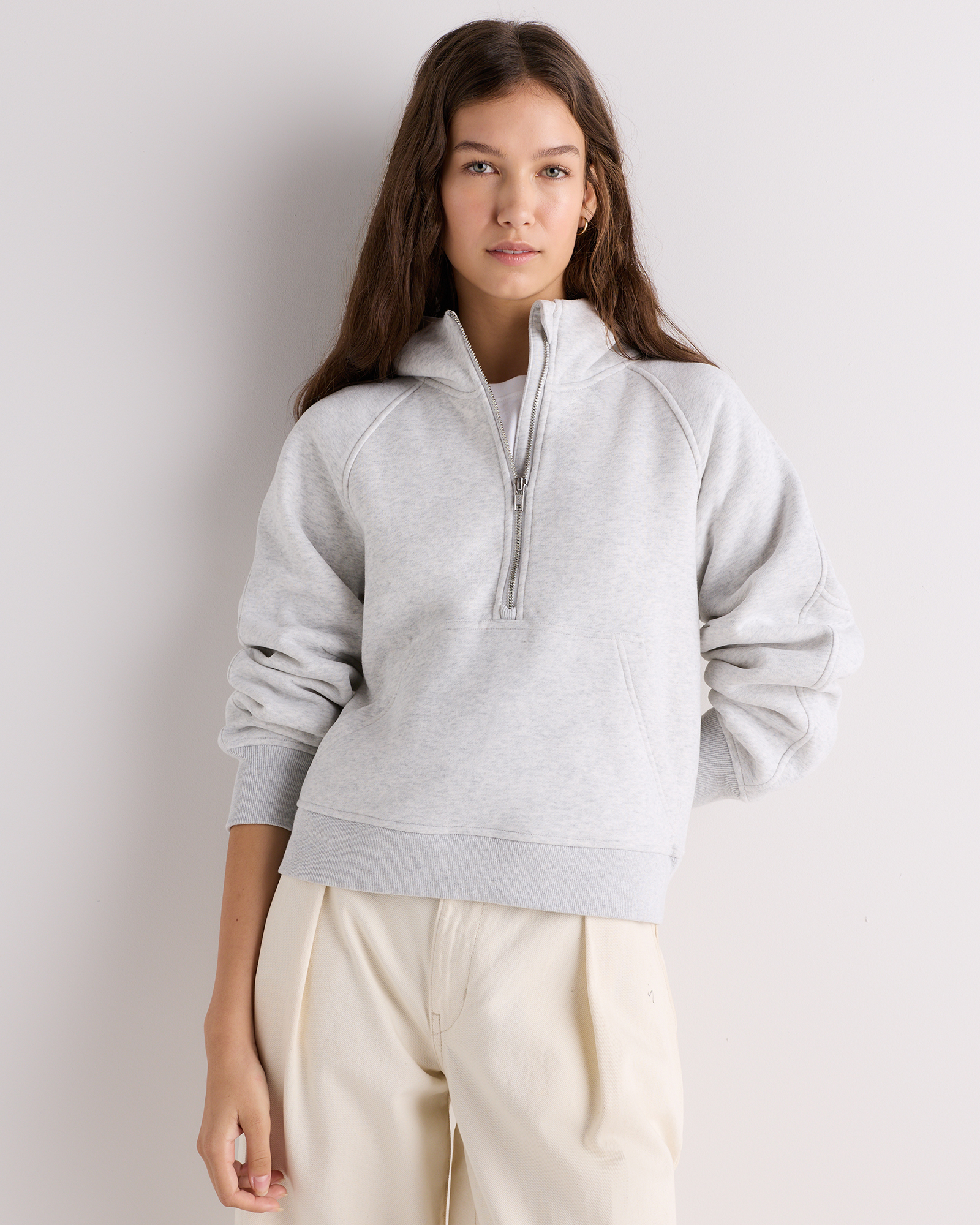 everyday fleece cropped half zip hoodie everyday fleece cropped half zip hoodie