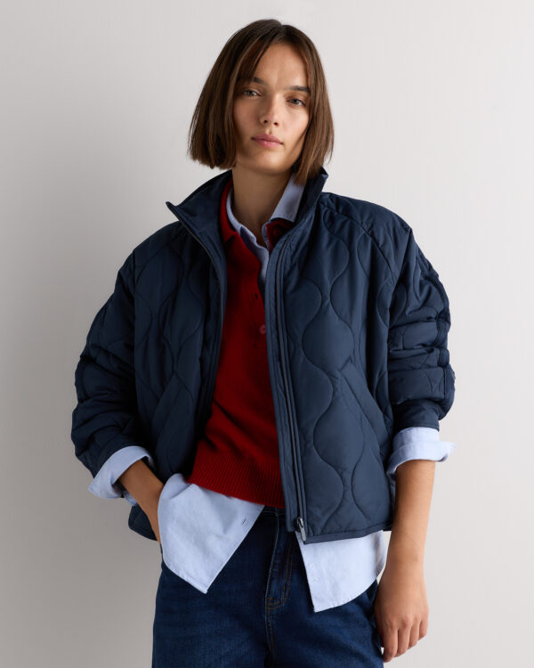featherless quilted packable puffer jacket