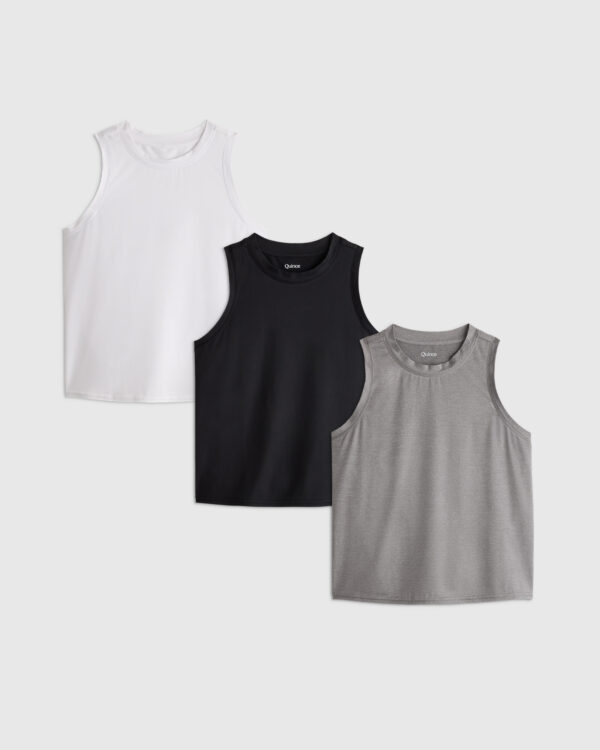 flowknit breeze high neck tank 3 pack bundle