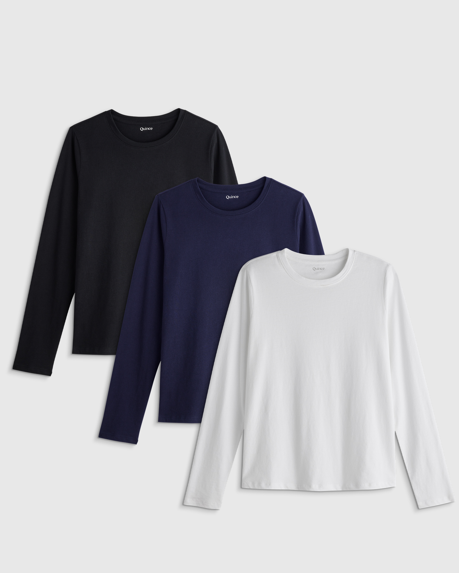 100% organic cotton classic long sleeve tee 3 pack bundle 100% organic cotton classic long sleeve tee 3 pack bundle